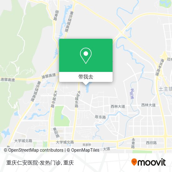 重庆仁安医院-发热门诊地图