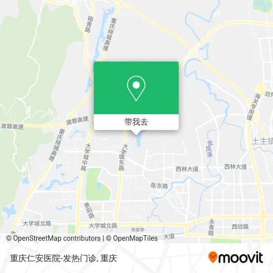 重庆仁安医院-发热门诊地图