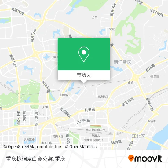 重庆棕榈泉白金公寓地图