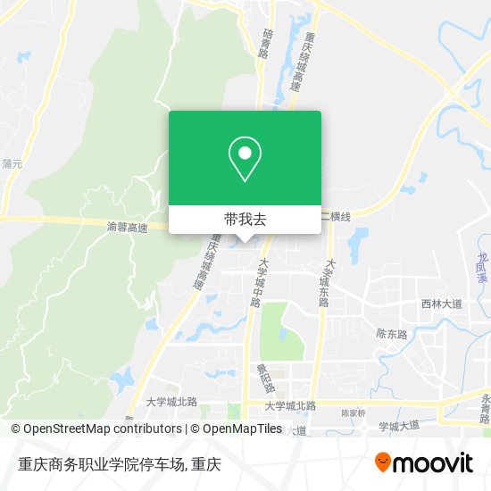 重庆商务职业学院停车场地图