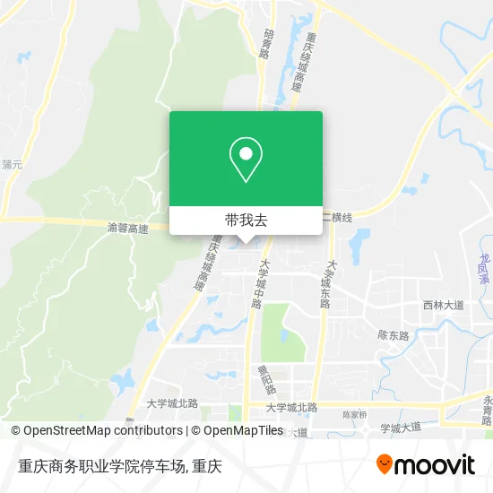 重庆商务职业学院停车场地图