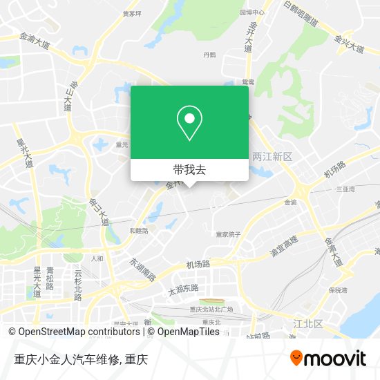 重庆小金人汽车维修地图
