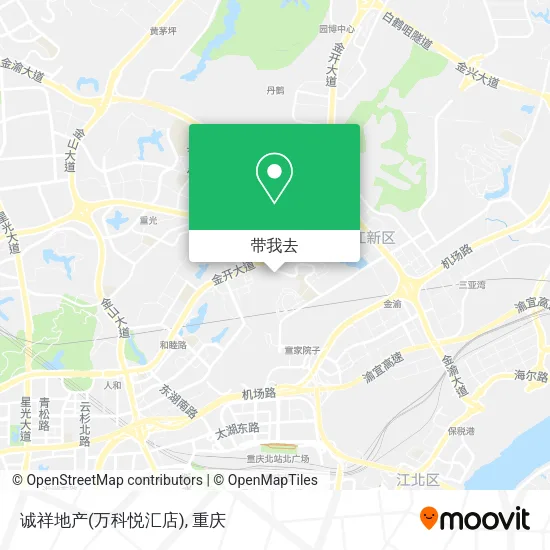诚祥地产(万科悦汇店)地图