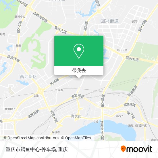 重庆市鳄鱼中心-停车场地图