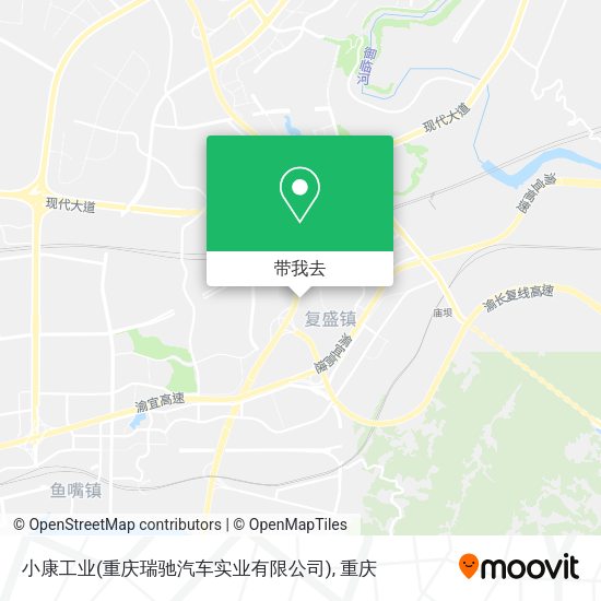 小康工业(重庆瑞驰汽车实业有限公司)地图