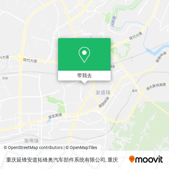 重庆延锋安道拓锋奥汽车部件系统有限公司地图