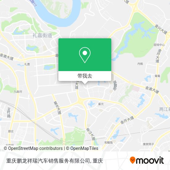 重庆鹏龙祥瑞汽车销售服务有限公司地图