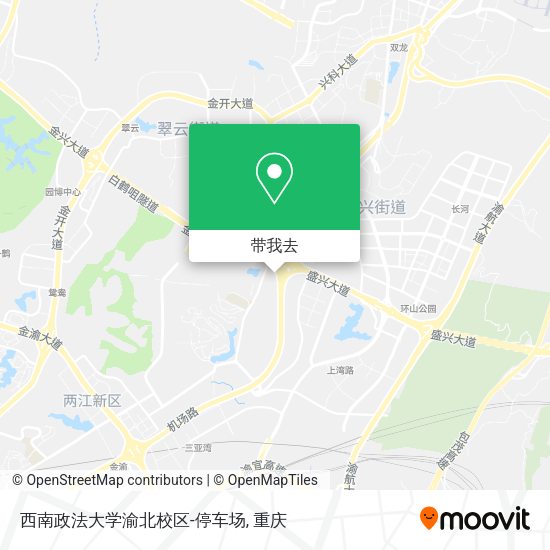 西南政法大学渝北校区-停车场地图