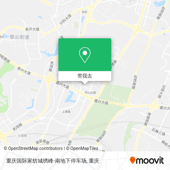 重庆国际家纺城绣峰-南地下停车场地图