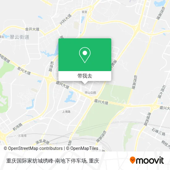 重庆国际家纺城绣峰-南地下停车场地图