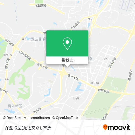 深蓝造型(龙德支路)地图