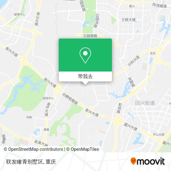 联发瞰青别墅区地图