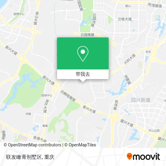 联发瞰青别墅区地图