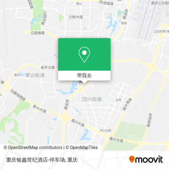 重庆银鑫世纪酒店-停车场地图