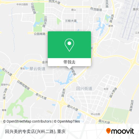 回兴美的专卖店(兴科二路)地图