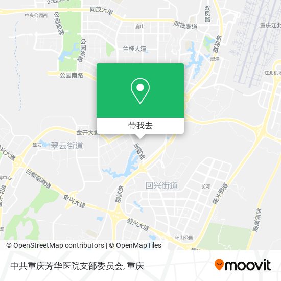 中共重庆芳华医院支部委员会地图