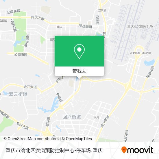 重庆市渝北区疾病预防控制中心-停车场地图