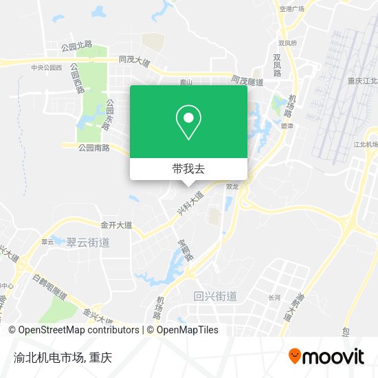 渝北机电市场地图