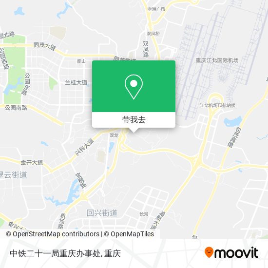 中铁二十一局重庆办事处地图