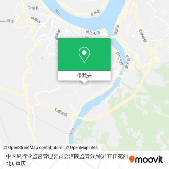 中国银行业监督管理委员会涪陵监管分局(君宜佳苑西北)地图