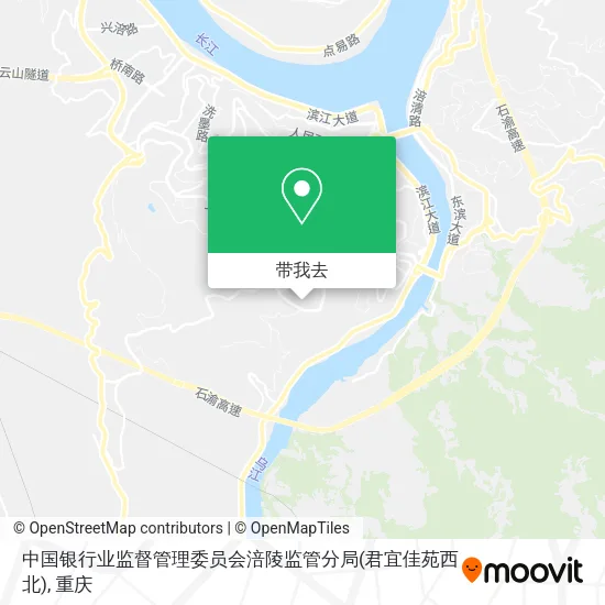 中国银行业监督管理委员会涪陵监管分局(君宜佳苑西北)地图
