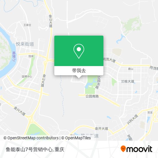 鲁能泰山7号营销中心地图