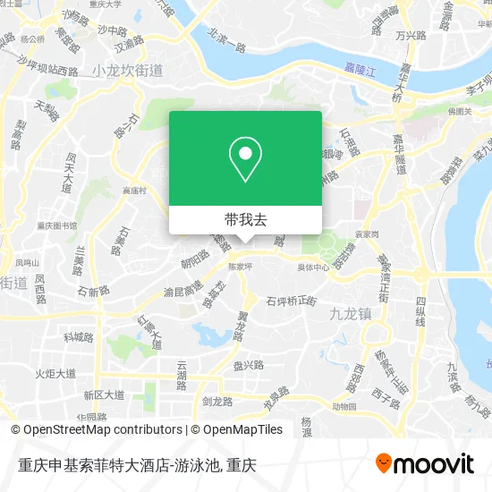 重庆申基索菲特大酒店-游泳池地图