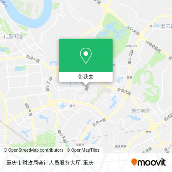 重庆市财政局会计人员服务大厅地图