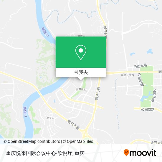 重庆悦来国际会议中心-欣悦厅地图