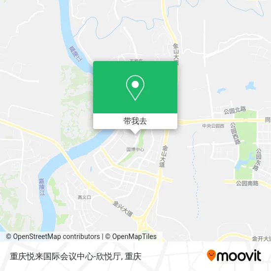 重庆悦来国际会议中心-欣悦厅地图