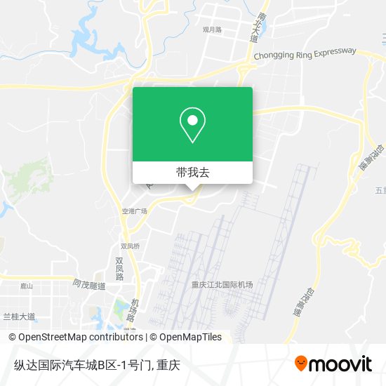 纵达国际汽车城B区-1号门地图