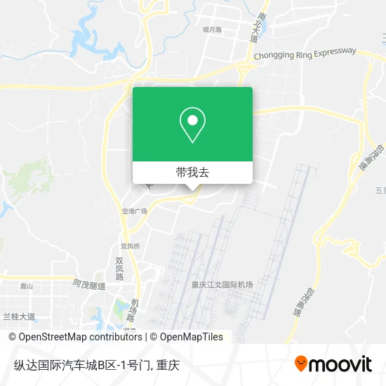 纵达国际汽车城B区-1号门地图