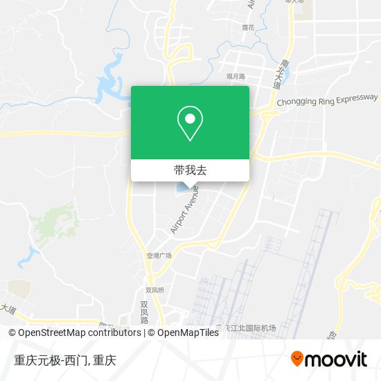 重庆元极-西门地图