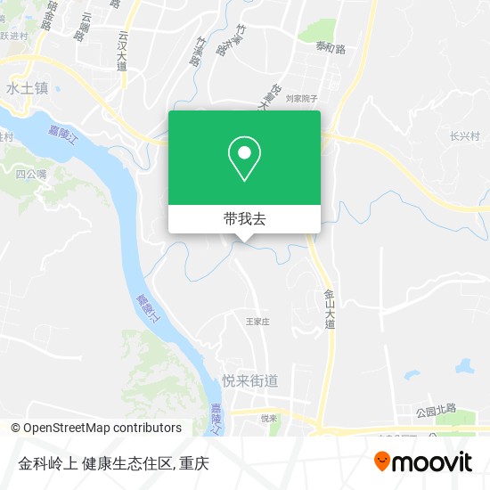 金科岭上 健康生态住区地图