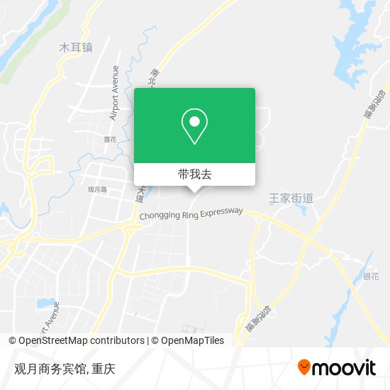 观月商务宾馆地图