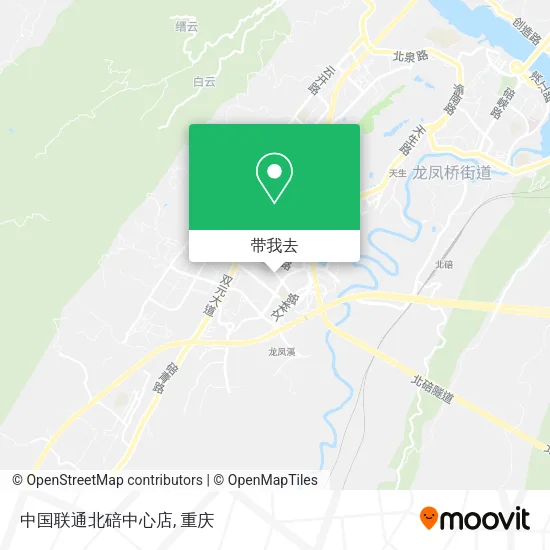 中国联通北碚中心店地图