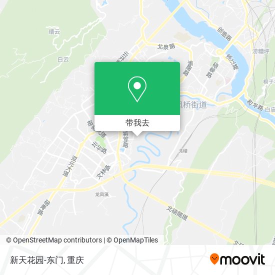 新天花园-东门地图