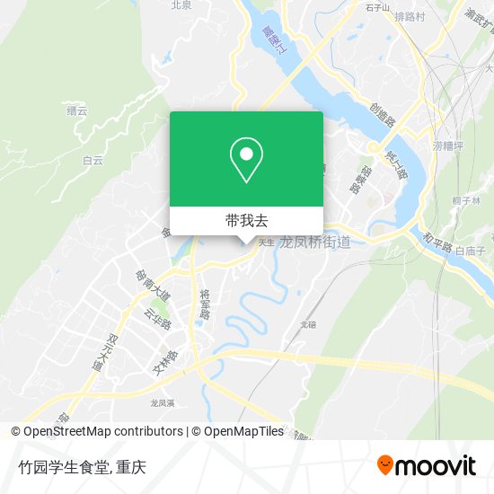 竹园学生食堂地图