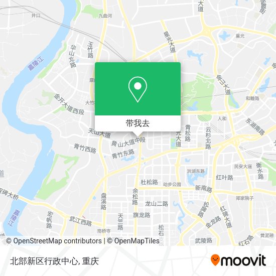 北部新区行政中心地图