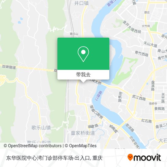 东华医院中心湾门诊部停车场-出入口地图