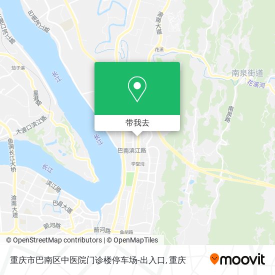 重庆市巴南区中医院门诊楼停车场-出入口地图