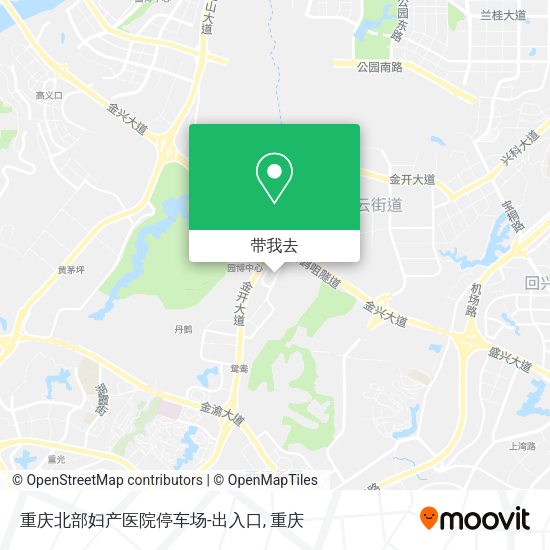 重庆北部妇产医院停车场-出入口地图