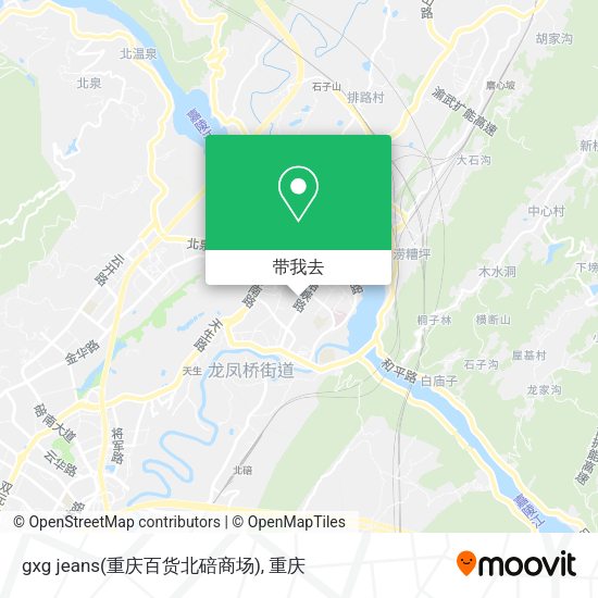 gxg jeans(重庆百货北碚商场)地图