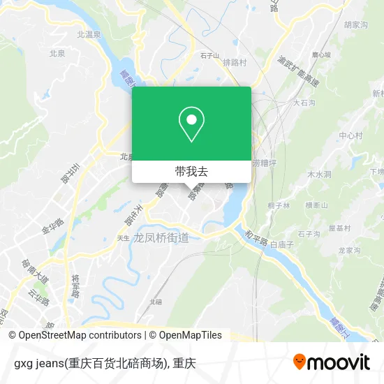 gxg jeans(重庆百货北碚商场)地图