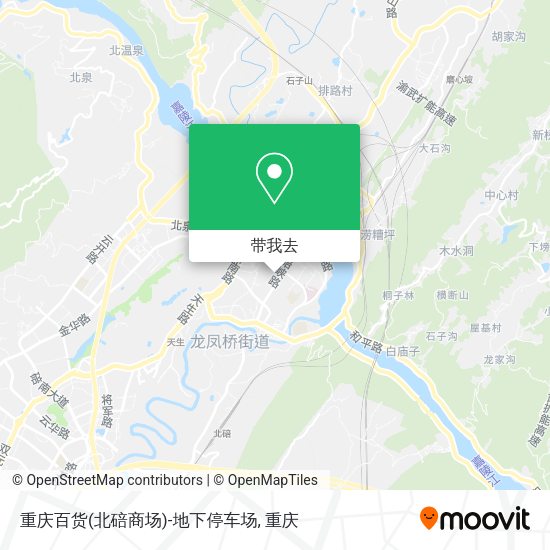 重庆百货(北碚商场)-地下停车场地图