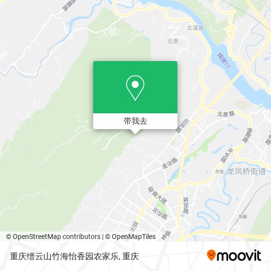 重庆缙云山竹海怡香园农家乐地图