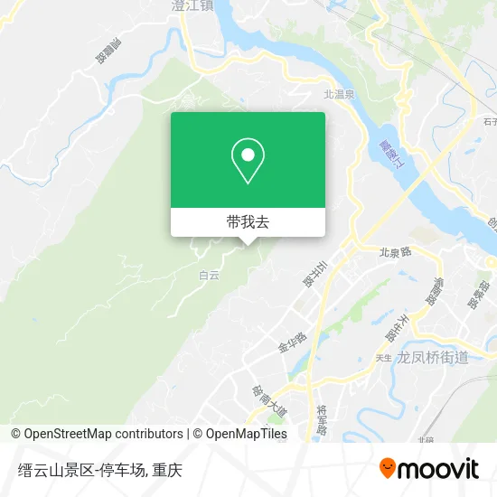 缙云山景区-停车场地图