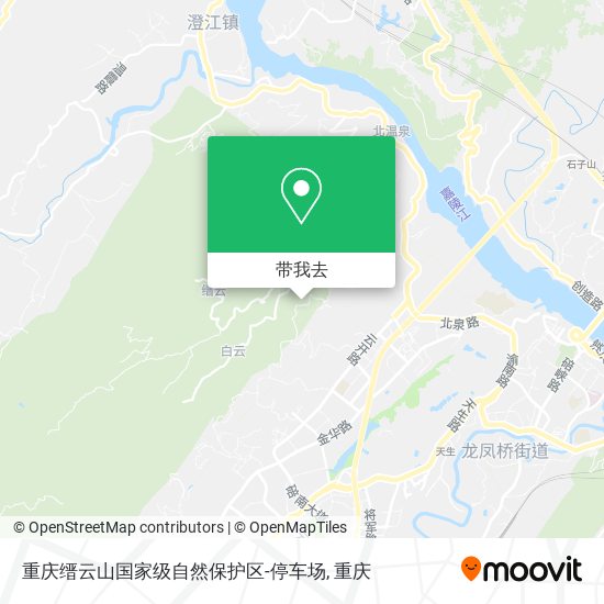 重庆缙云山国家级自然保护区-停车场地图