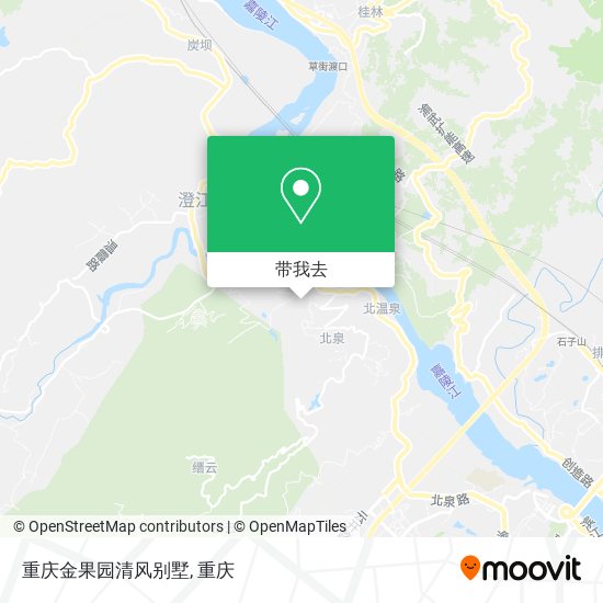 重庆金果园清风别墅地图
