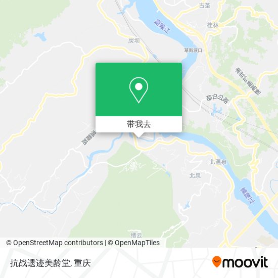 抗战遗迹美龄堂地图